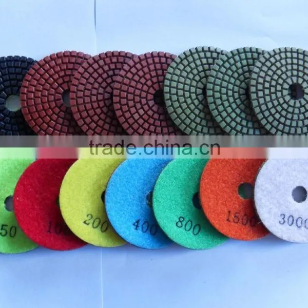 Resin Bonded Sunflower Polish Floor Concrete Wet Dry Diamond Pad photo-5