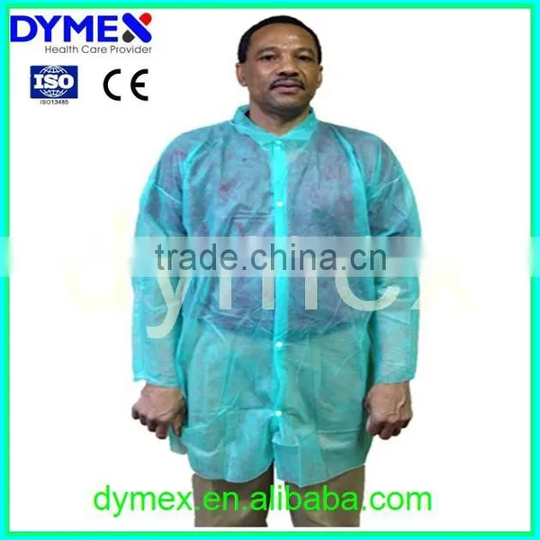 Disposable Non Woven Fabric Sterile Medical Supplies PP Lab Coat photo-2