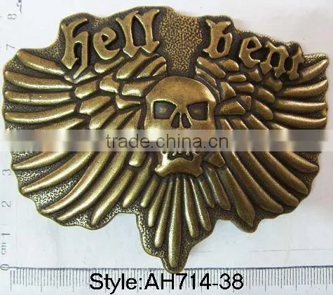 Skull Logo Belt Buckle Heart Shape Joint Buckle Men Clip Metal Buckle photo-6
