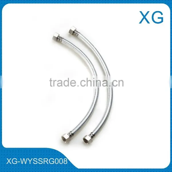 Stainless Steel Wire Braid Flexible Plumbing Hose/brass Nuts Knitted Hose Steel Wire Braided Gas Hose/steel Wire Braid Pvc Hose