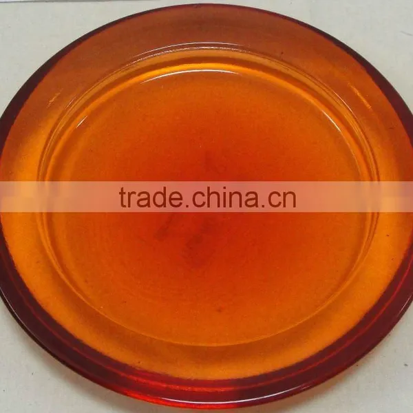 Colorful Glass Candle Plate With Competitive Price