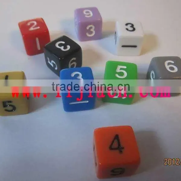 Colored Numer Dice Series