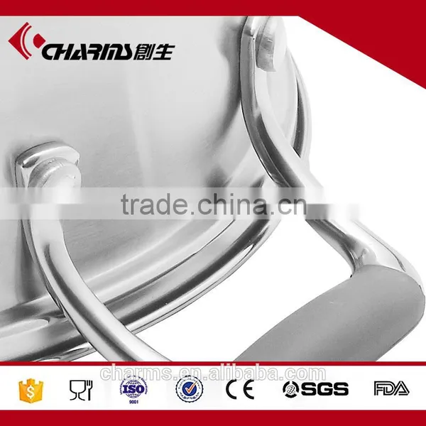 Sandwich Bottom Stainless Steel Cookware Steam Cooking Pot photo-4