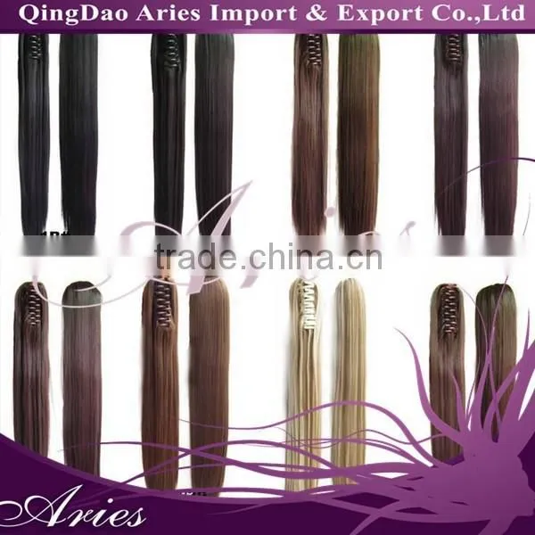 Claw Clip Ponytail Human Hair Extension,body Wave Virgin Brazilian Hair Extension,hair Extension