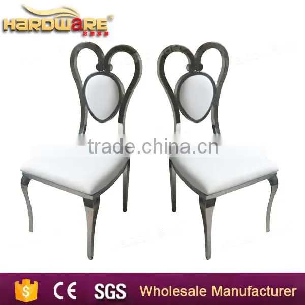Foshan Wholesale Popular Heart Shape Stainless Steel Dining Chair photo-5