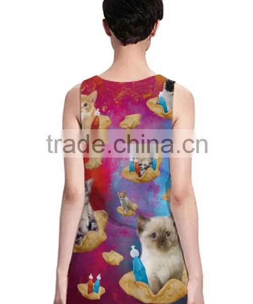 Drop Shipping Korean Ladies Custom Tank Short Tops For Jeans photo-2