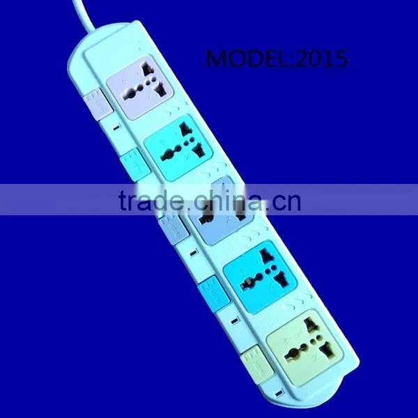 3way Power Outlet Switched Electric Supply Electrical Multi Socket Extension Cord photo-3