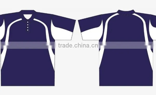Custom HOT Design Pique Sublimated Royal Blue Polo Shirt photo-4