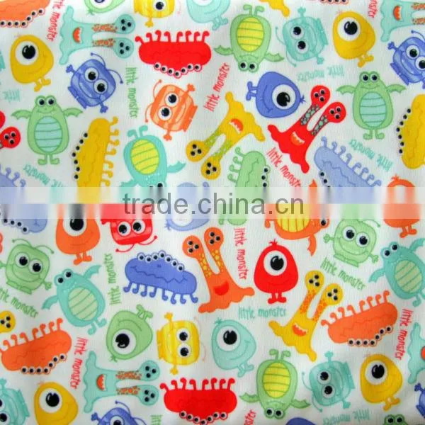 Lovely Design Digital Knitted Elastic Fabric, Kids Swimwear Fabrics Eco-friendly Fabric photo-4