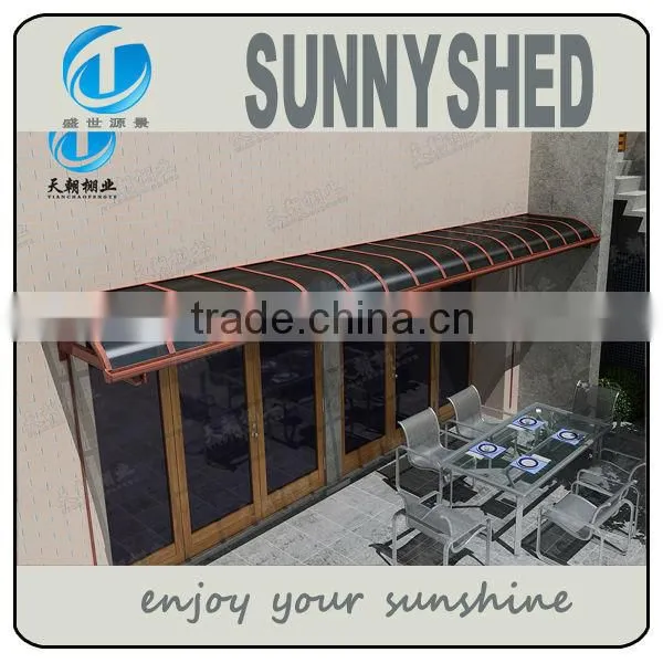 New Design Easy DIY Design Double Polycarbonate Sheet Door Window Canopy Awning With Portable photo-6