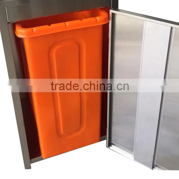New Style Good Quality Stainless Steel Recycle Bin Wheelie Bin photo-3
