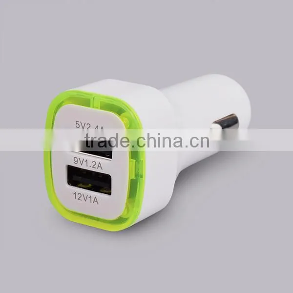 Dual USB Port QC 2.0 Car Cigarette Charger for MP3/MP4/laptop/tablet/mobile Phone photo-3