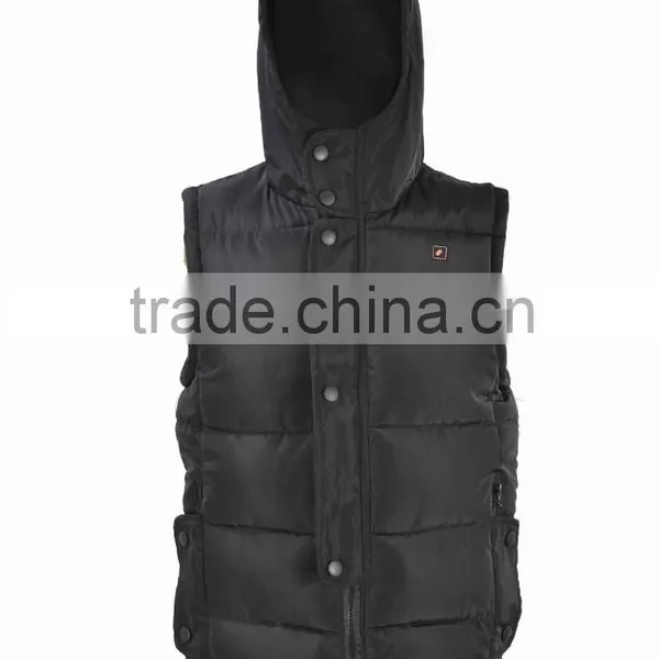 Waterproof Mens Winter Padded Vest Battery Heated Vest
