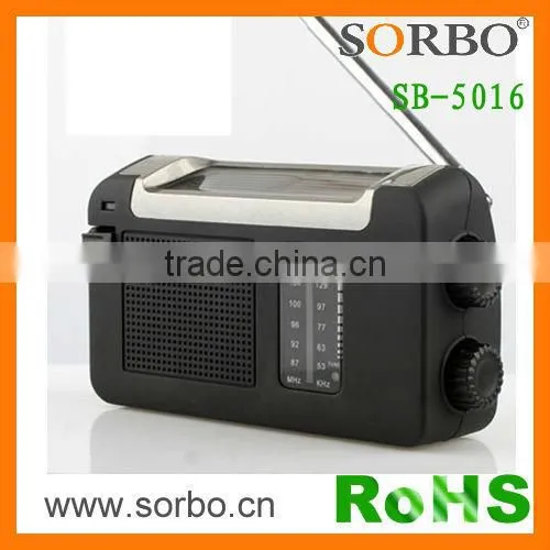 Dynamo Emergency Solar Hand Crank Self Powered AM/FM Weather Radio photo-2