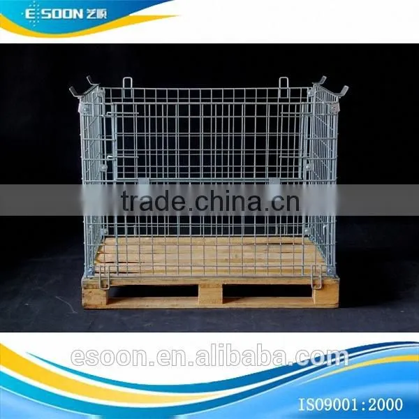 Stackable Metal Wire Containers Match Pallets photo-2