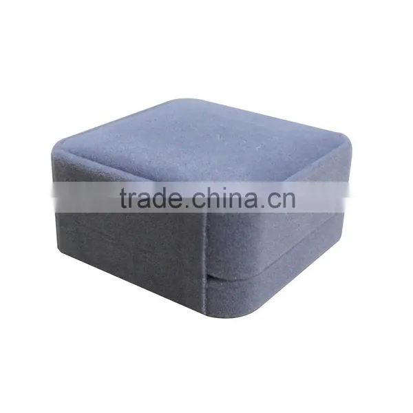 Custom Logo Luxury Rustic Lint Covered Jewelry Box photo-3
