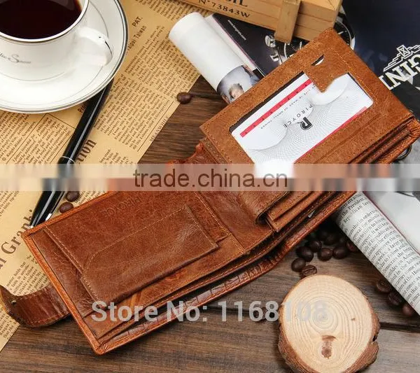 Hot Sale Men Card Holder Pocket Money Clip Mens Stylish Leather Wallet photo-4
