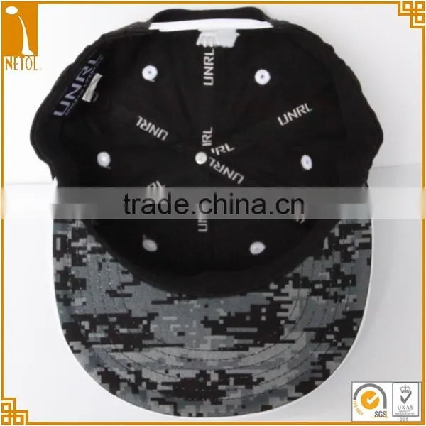 6 Panel Prnted Under Brim Sports Style Custom Snapback Baseball Caps photo-4