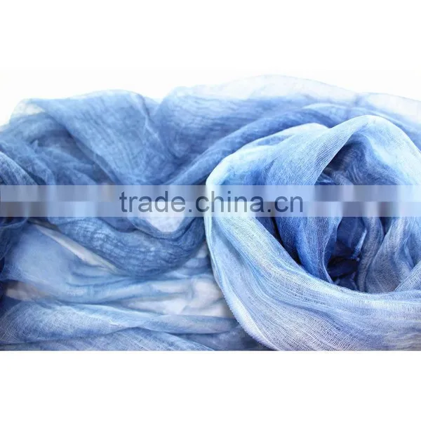 100% Wool Silk Blended Scarf photo-5