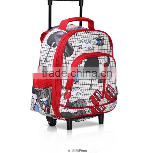 Cute Polyester Full Printing Kids Travel Trolley School Bag photo-4