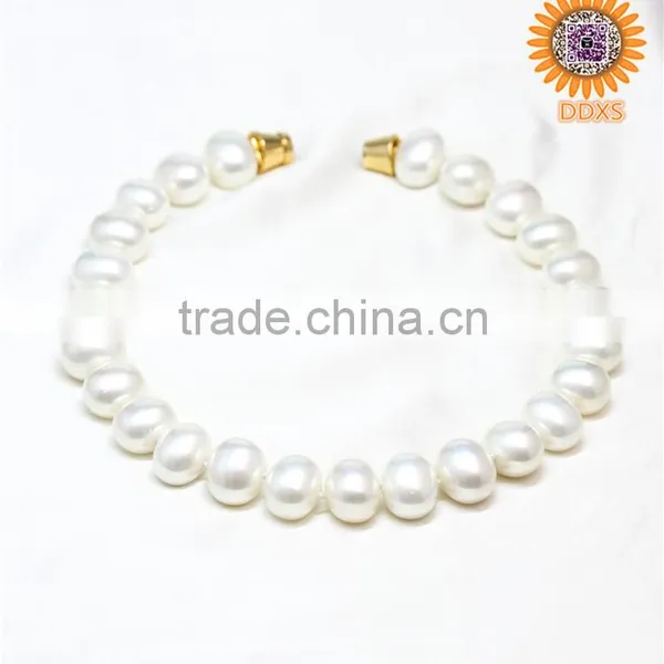 AAAA+ White Oval Southsea Shell Pearl Necklace photo-2
