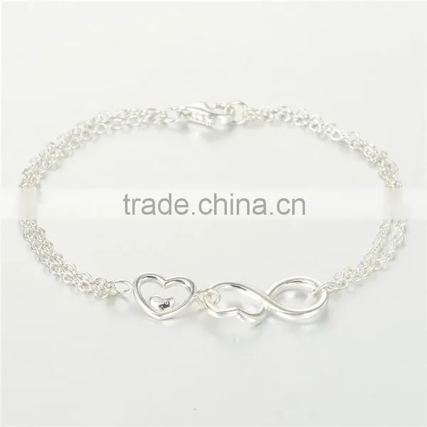 21CM Fashion European Style Custom Infinite Symbol Mark Bracelet photo-5