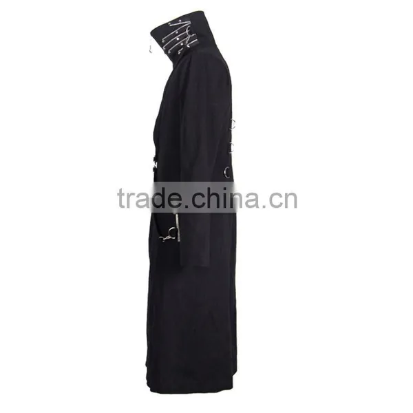 Devil Fashion 2015 Punk Long Coat in Winter CT009 photo-5