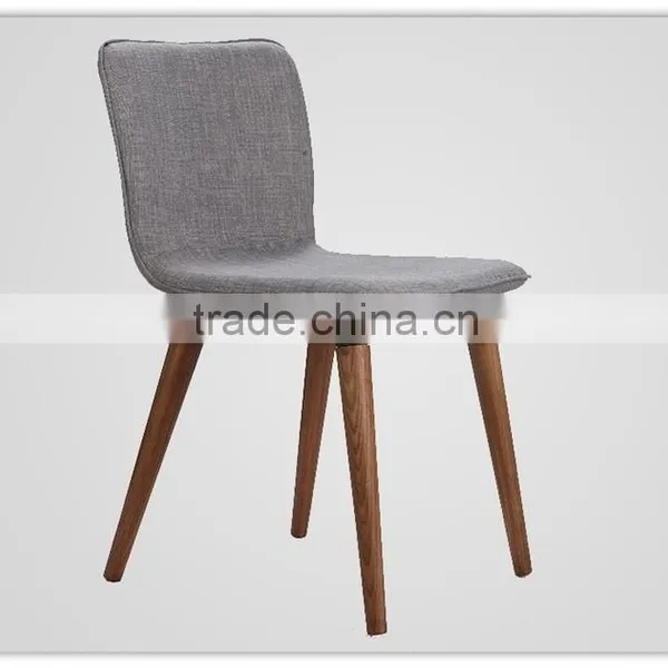 Black Fabric Wooden Dining Chairs photo-3