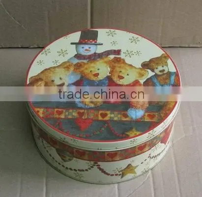 HOT Promotion Christmas Tin Box, Christmas Tin Music Box photo-3