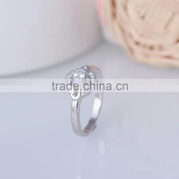 925 Sterling Silver Clock Shape Six O'clock Ring photo-3