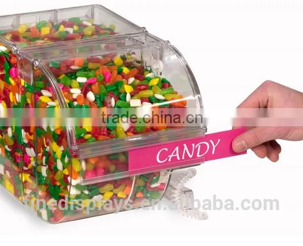 3 Gallon Acrylic Candy Bin w/ Scoop & Label Holder(CB-B-0221) photo-3