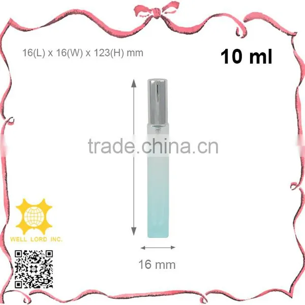 Neat Design Transparent 10ml Glass Cuboid Atomizer Pump Sprayer photo-2