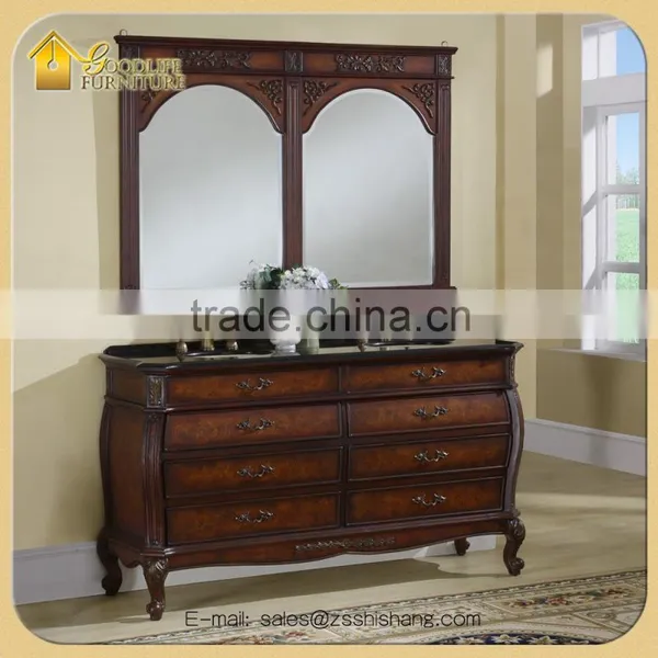 European Style Classic Double Sink American Bathroom Cabinet