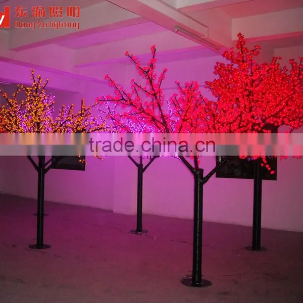White Osaka Cherry Blossom 480 LEDs Christmas Light Tree 250mm With Steel Pipe + White PU Plastic Trunk photo-5