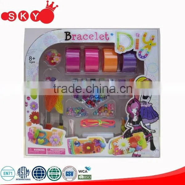2016 Plastic DIY Beauty Beads Educational Girl Play Game Party Comestic Kids Dresses up Make Over Cosmetics