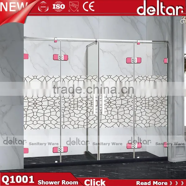 Cheap Stainless Steel 304 Framework Shower Enclosure, Tempered Glass Shower Enclosure