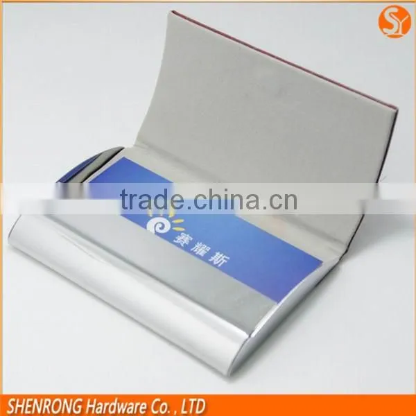 China Supplier Black Curved Elegance pu Leather Business Namecard Case photo-2