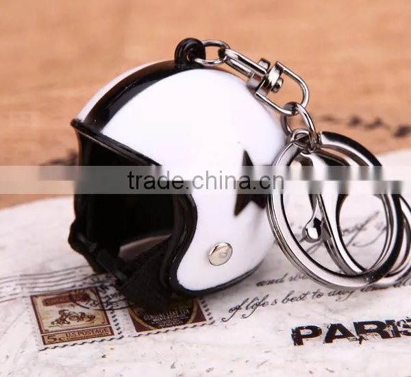 New Motorcycle Helmet Custom Keychain Horseman Keychain Helmet Keychain photo-6