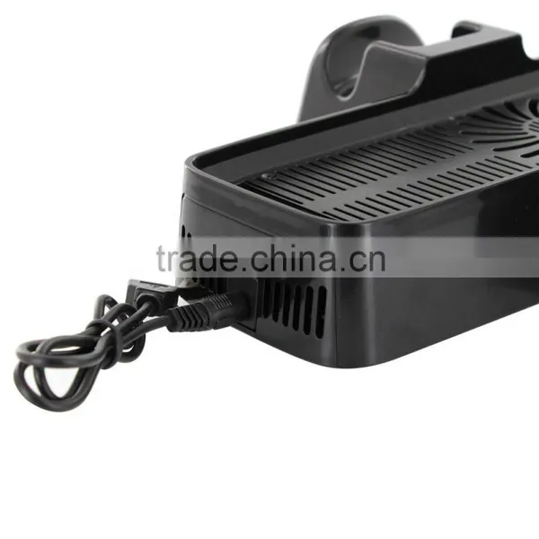 Multi-functional Dual Cooling Fan + Console Stand+Controller Storage For Xbox360 Slim photo-3
