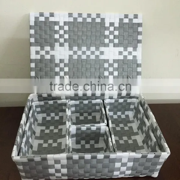 Handmade Woven Polypropylene Fabric Baskets, Woman Bags photo-4