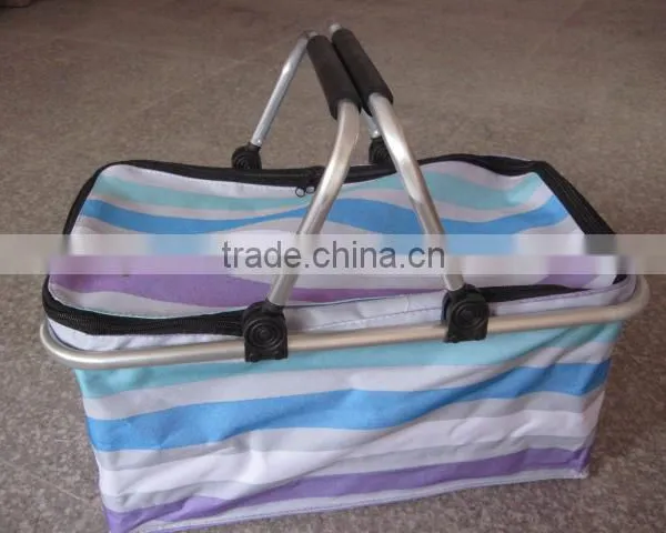 Folding Picnic Supermarket Shopping Basket