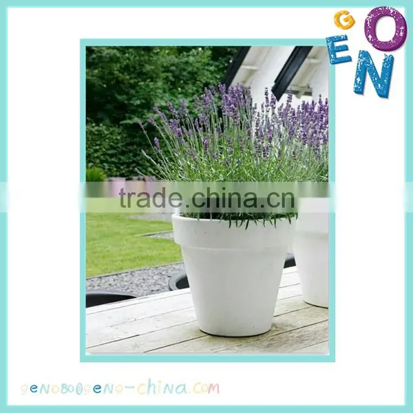High Fire Clay Polished Dark Glazed Fiberglass Flower Pot/planter photo-4