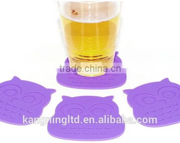 Owl Shaped Silicone Waterproof Heat Resistant Table Mat&silicone Baking Mat*silicone Coaster&silicone Placemat photo-2
