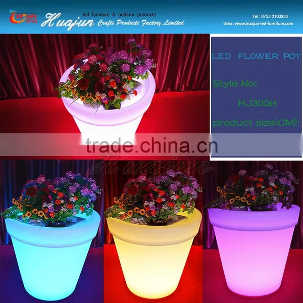 Remote Control Led Battery Pot Light,led Lighted Planter Pots photo-5