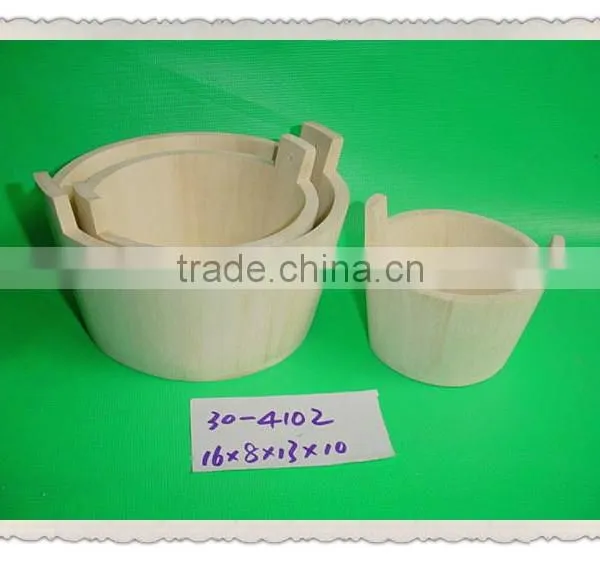 New Product Mini Wooden Bucket,wooden Bucket Wtih Hanger photo-4