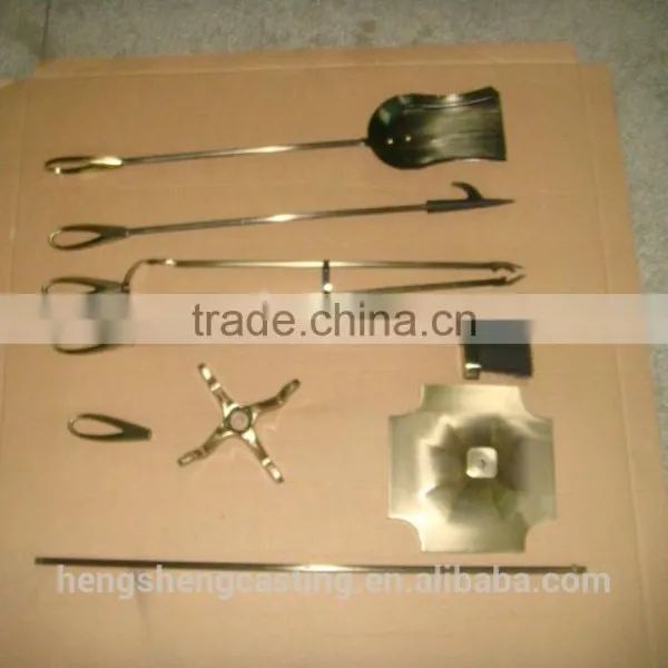 Home Antique Handle Steel Fireplace Tools photo-6