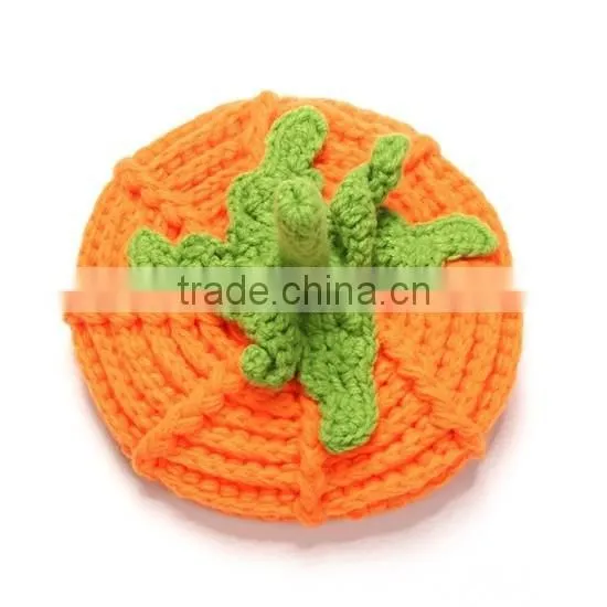 Infant Toddler Pumkin Hat Crochet Baby Pumpkin Hat Halloween Hat Baby Girls Boys Beanie Photo Props photo-3