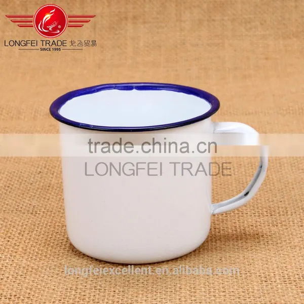 Cheap White Enamel Camping Mug Wholesale photo-5