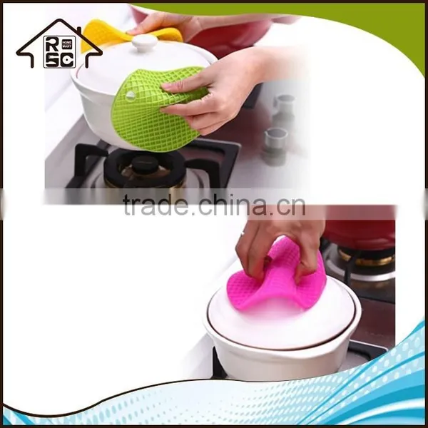 Heat Resistant Mat Pot Holder Silicone Mat Multi-purpose Round Mat photo-3