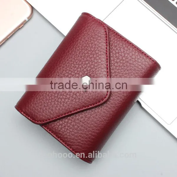 Colorful Factory Direct Wholesale Lichi Pattern Genuine Leather Customize RFID Blocking Card Holder photo-2